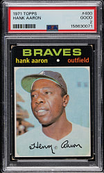 1971 Topps #400 Hank Aaron PSA GOOD 2
