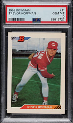 1992 Bowman #11 Trevor Hoffman Rookie PSA GEM MINT 10