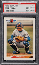 1992 Bowman #461 Mike Piazza Rookie PSA GEM MINT 10