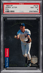 1993 Upper Deck SP Foil #279 Derek Jeter Rookie PSA NM-MT 8