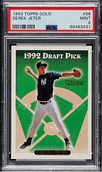 1993 Topps Gold #98 Derek Jeter Rookie PSA MINT 9