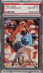 1994 Flair #340 Alex Rodriguez Rookie PSA GEM MINT 10