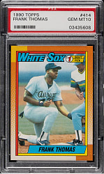 1990 Topps #414 Frank Thomas Rookie PSA GEM MINT 10