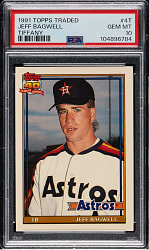 1991 Topps Traded Tiffany #4T Jeff Bagwell Rookie PSA GEM MINT 10
