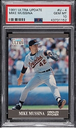 1991 Ultra Update #U-4 Mike Mussina Rookie PSA GEM MINT 10