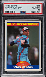1989 Score #645 Randy Johnson Rookie PSA GEM MINT 10