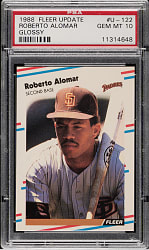 1988 Fleer Update Glossy #U-122 Roberto Alomar Rookie PSA GEM MINT 10