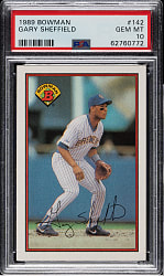 1989 Bowman #142 Gary Sheffield Rookie PSA GEM MINT 10