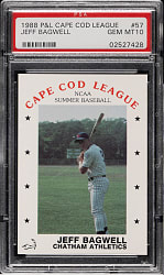 1988 P&L Cape Cod League #57 Jeff Bagwell Pre-Rookie PSA GEM MINT 10