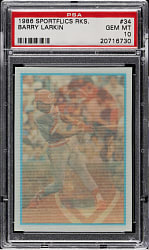 1986 Sportflics Rookies #24 Barry Larkin Rookie PSA GEM MINT 10