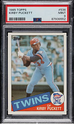 1985 Topps #536 Kirby Puckett Rookie PSA MINT 9