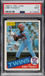 1985 O-Pee-Chee #10 Kirby Puckett Rookie PSA MINT 9