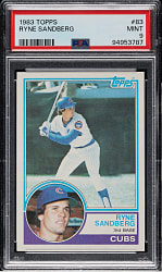 1983 Topps #83 Ryne Sandberg Rookie PSA MINT 9