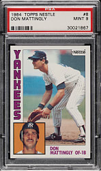 1984 Topps Nestle #8 Don Mattingly Rookie PSA MINT 9