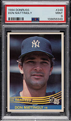 1984 Donruss #248 Don Mattingly Rookie PSA MINT 9