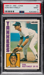 1984 O-Pee-Chee #8 Don Mattingly Rookie PSA MINT 9