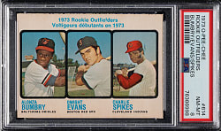 1973 O-Pee-Chee #614 Dwight Evans Rookie PSA NM-MT 8