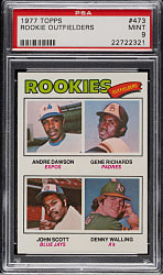 1977 Topps #473 Andre Dawson Rookie PSA MINT 9