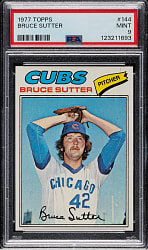1977 Topps #144 Bruce Sutter Rookie PSA MINT 9