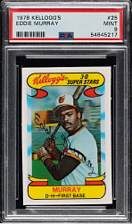 1978 Kellogg's #25 Eddie Murray Rookie PSA MINT 9