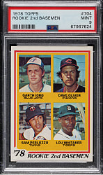 1978 Topps #704 Lou Whitaker Rookie PSA MINT 9