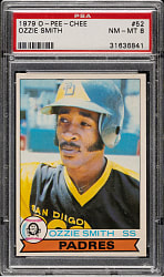 1979 O-Pee-Chee #52 Ozzie Smith Rookie PSA NM-MT 8