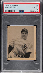 1948 Bowman #8 Phil Rizzuto Rookie PSA EX-MT 6