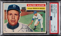 1956 Topps #8 Walter Alston Gray Back PSA NM-MT 8