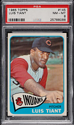 1965 Topps #145 Luis Tiant Rookie PSA NM-MT 8