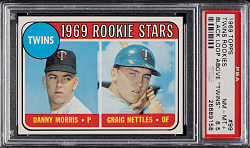 1969 Topps #99 Graig Nettles Rookie Black Loop Above Twins PSA NM-MT+ 8.5