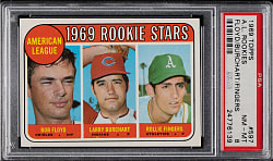 1969 Topps #597 Rollie Fingers Rookie PSA NM-MT 8