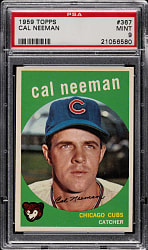 1959 Topps #367 Cal Neeman PSA MINT 9 - Highest Graded!