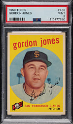 1959 Topps #458 Gordon Jones PSA MINT 9