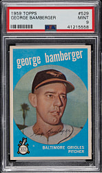 1959 Topps #529 George Bamberger PSA MINT 9