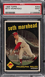 1959 Topps #253 Seth Morehead PSA MINT 9