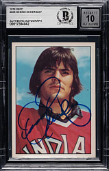 Signed 1976 SSPC #506 Dennis Eckersley Rookie Beckett GEM MINT 10