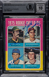 Signed 1975 Topps #623 Keith Hernandez Rookie Beckett GEM MINT 10 - Signed by Three Players!