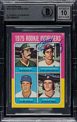 Signed 1975 Topps Mini #623 Keith Hernandez Rookie Beckett GEM MINT 10