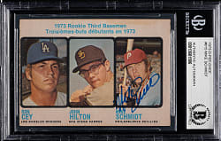 Signed 1973 O-Pee-Chee #615 Mike Schmidt Rookie - Beckett