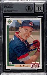Signed 1991 Upper Deck Final Edition #17F Jim Thome Rookie Beckett GEM MINT 10