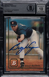 Signed 1994 Bowman #642 Billy Wagner Rookie Beckett GEM MINT 10