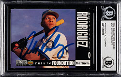Signed 1994 Collector's Choice #647 Alex Rodriguez Rookie - Beckett