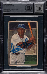 Signed 1952 Bowman #5 Orestes Minoso Rookie Beckett GEM MINT 10