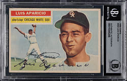 Signed 1956 Topps #292 Luis Aparicio Rookie Beckett GEM MINT 10