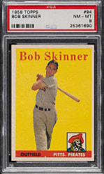 1958 Topps #94 Bob Skinner PSA NM-MT 8