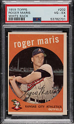1959 Topps #202 Roger Maris PSA VG-EX 4