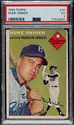 1954 Topps #32 Duke Snider PSA VG 3