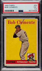 1958 Topps #52 Roberto Clemente PSA EX+ 5.5