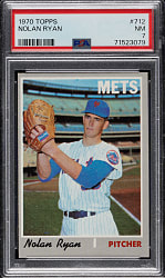 1970 Topps #712 Nolan Ryan PSA NM 7