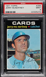 1971 Topps #286 Jerry McNertney PSA MINT 9